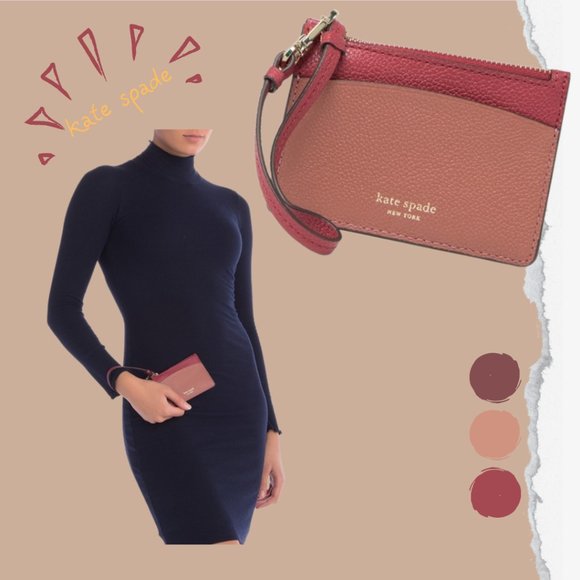 kate spade Handbags - Kate Spade hot chili margaux Card Holder Wristlet